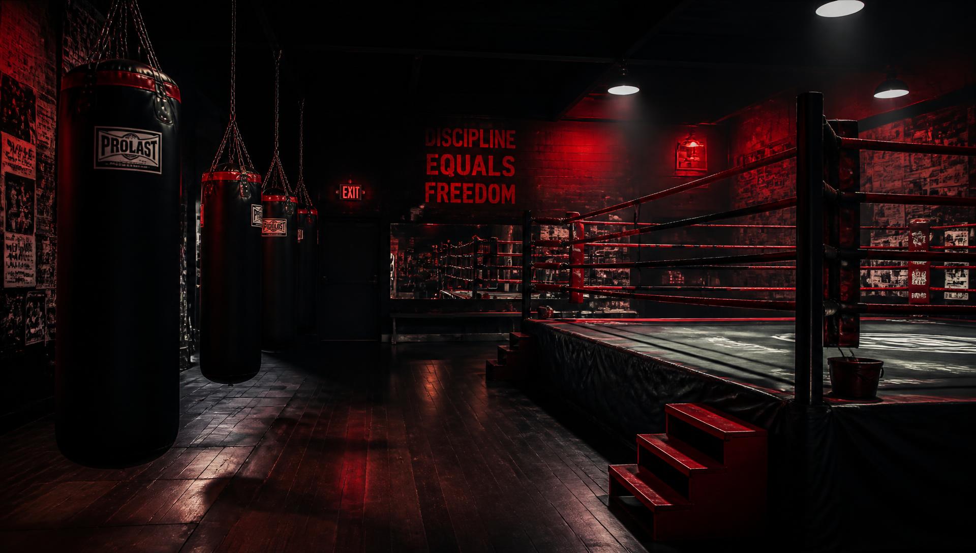 Séance collective de boxe encadrée par un coach